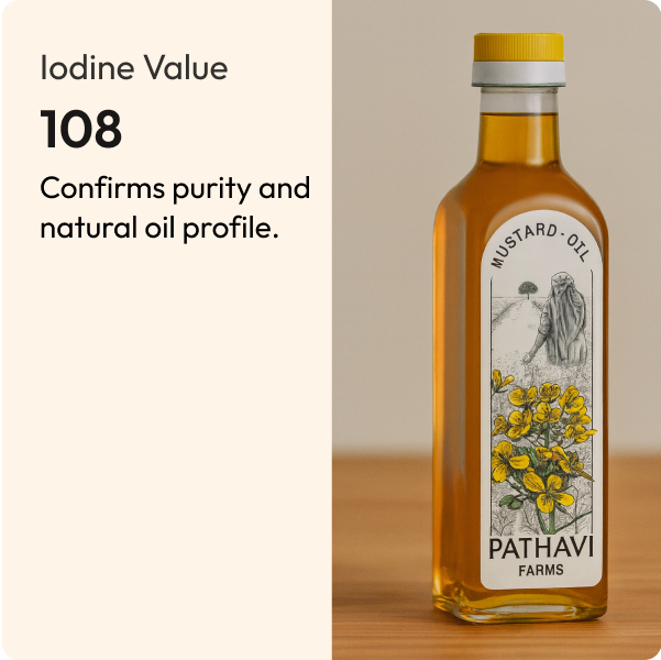 Pathavi Farms Cold Pressed Black Mustard Oil nutritional info 5
